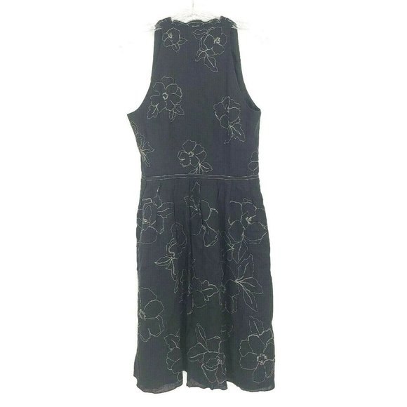 Ann Taylor Floral Embroidered Fit & Flare Dress - Picture 4 of 7